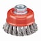 Norton Abrasives Norton Clipper 3 in. Knot Wire Cup Brush Carbon Steel 14000 rpm 1 pc 70184609149 - alternate 2
